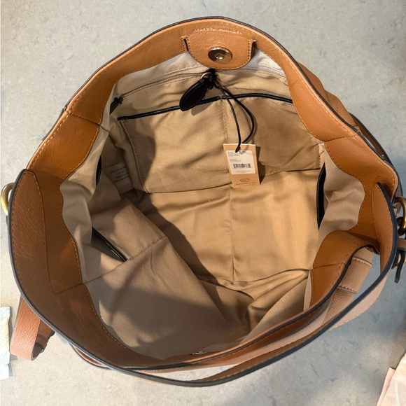 Rebecca Minkoff Tan Mab Leather Hobo Bag - Picture 2 of 13